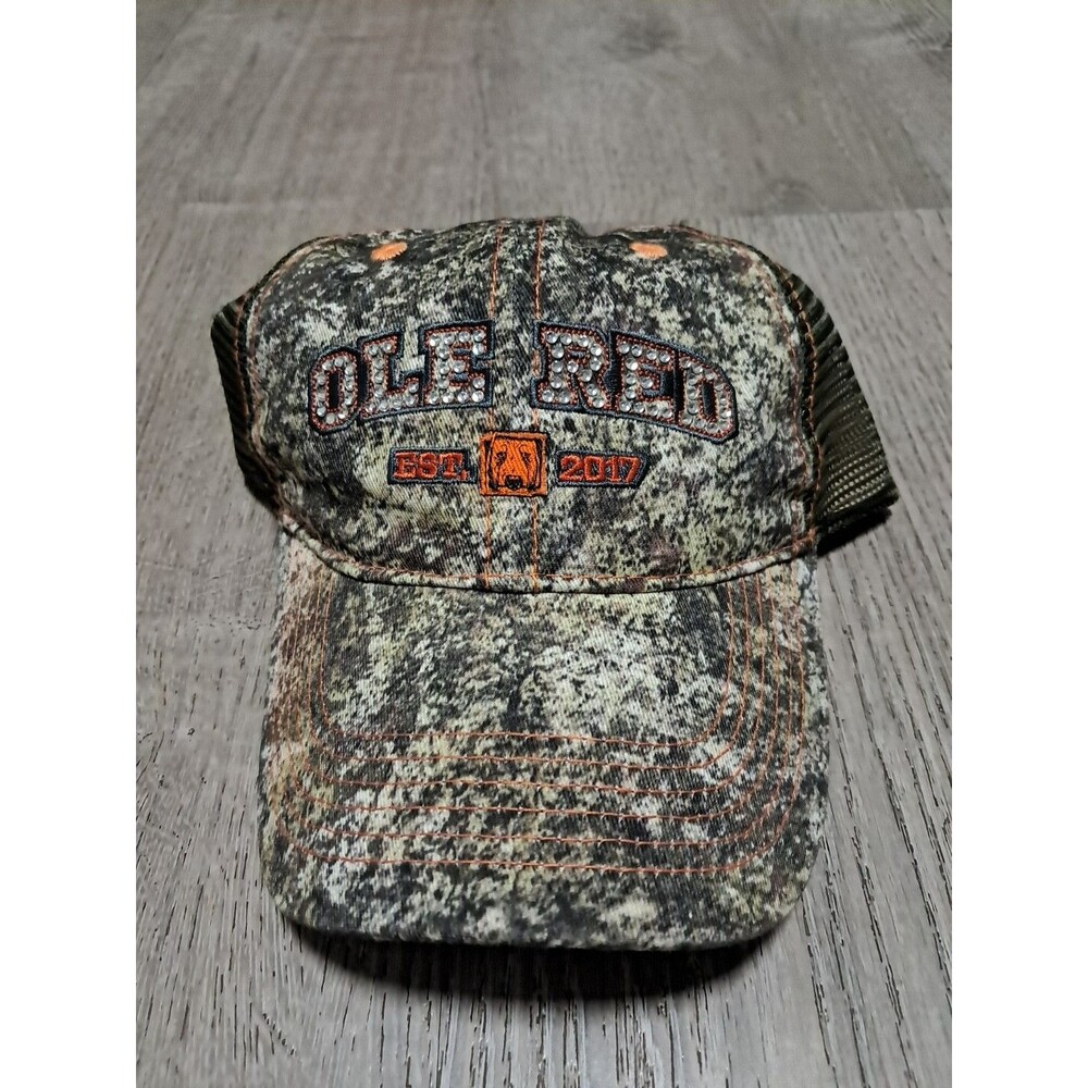 OLE RED Country Music Camouflage W/ Bling Trucker Mesh Snapback Hat Cap